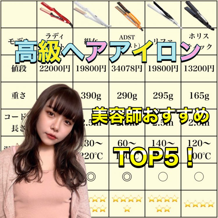 口コミなしで比較 高級ヘアアイロンtop5 21年 美容師おすすめランキング評価 森越 道大 公式サイト Garden所属のパーマ美容師