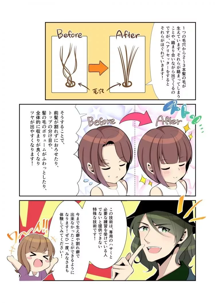 美容師ハサミ　ヘアリセッター