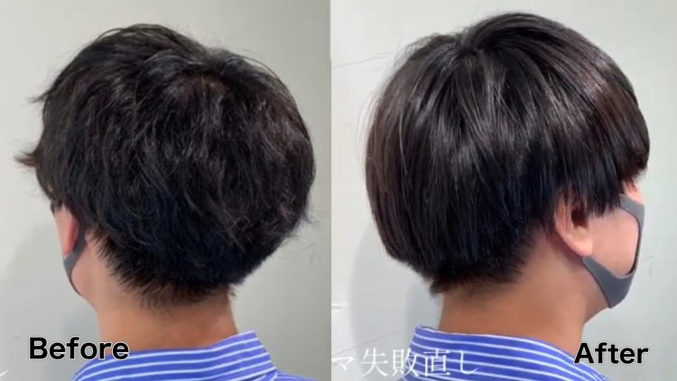 【メンズパーマ失敗】チリチリ髪の画像、ショート＆スパイラル失敗を直す方法とは？【森越 道大】公式サイト│GARDEN所属のパーマ美容師